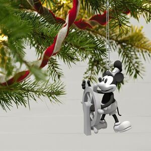2021 Hallmark Keepsake Ornament Steamboat Willie Mickey's Movie Mouseterpieces